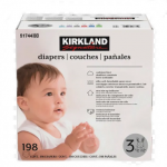 KIRKLAND BABY DIAPERS STEP 3 - 198 COUNT