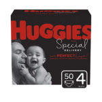 HUGGIES SPECIAL DELIVERY HYPOALLERGENIC BABY DIAPERS - SIZE 4